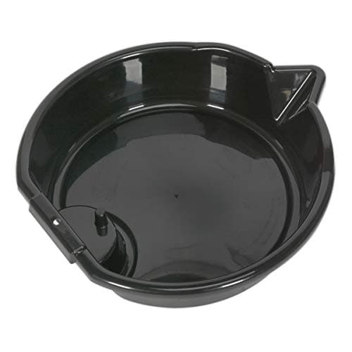 Image of Sealey Drp01 Oil/Fluid Drain Pan 8Ltr, Black