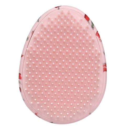 Image of The Vintage Cosmetic Company Cherry Detangling Brush for Women & Girls, Effortless, Tangle-Free Hair Styling and Daily Care, Suitable for All Hair Types