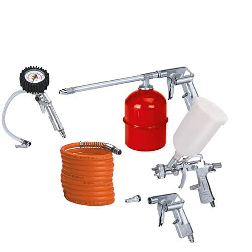 Image of Dirty Pro Tools™ 5 Piece Air Compressor Kit Spray Gun Air Line Accessories Tools Air Hose