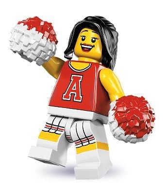 Image of LEGO Minifigures Series 8 - RED CHEERLEADER