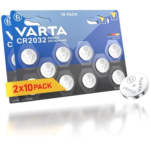 Image of VARTA Batteries Electronics CR2032 Lithium button cell 3V battery 20-pack, Button cells in original blister pack of 1