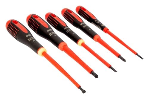 Image of Bahco BE-9881S BAH9881S Insulated Ergo Screwdriver Set, 5 Piece SL/PH, Multi