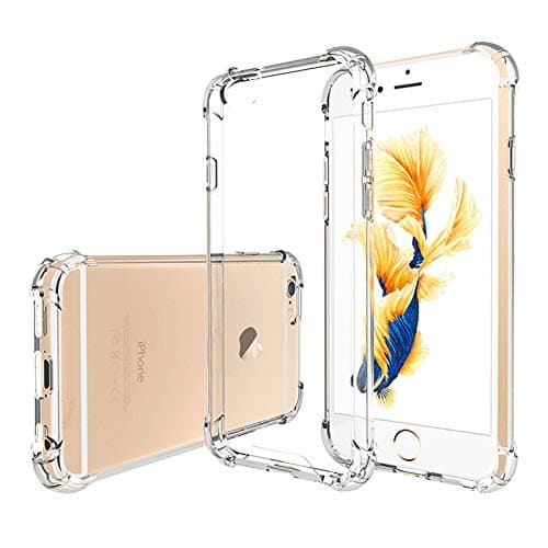 Image of Hually iPhone 6S Case, iPhone 6 Case, Transparent Soft Flexible Extremely Thin TPU Silicone Case Cover for iPhone 6s/6 4.7 Inches Transparent