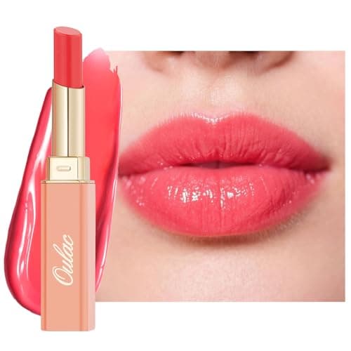 Image of Oulac 2-in-1 Lipstick and Lip Balm, Juicy & Shiny Nourishing Lipsticks, Lip Balm, Natural and Hydrated Lips, Shiny Effect for Dry, Cracked Lips, Vegan 11