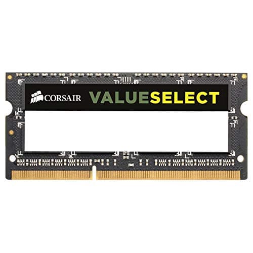 Image of Corsair Value Select SODIMM 8GB (1x8GB) DDR3 1600MHz C11 Memory for Laptop/Notebooks - Black