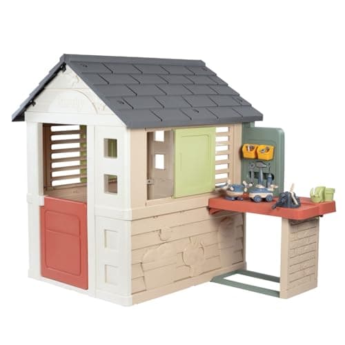Image of SMOBY LIFE NATURE PLAYHOUSE Plus WORKSHOP
