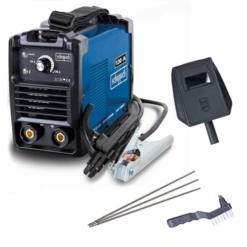 Image of Scheppach WSE1000 Inverter Welding Machine | 230V | 10–130A Output | Lightweight 5.3kg | Electrode Welder | Starter Kit (WSE1000)