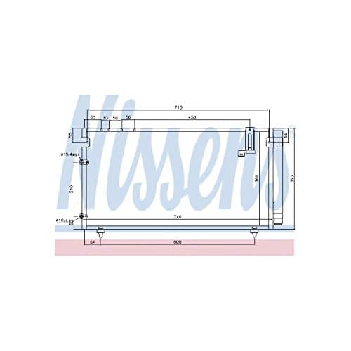 Image of Nissens 94795 Condenser, air conditioning