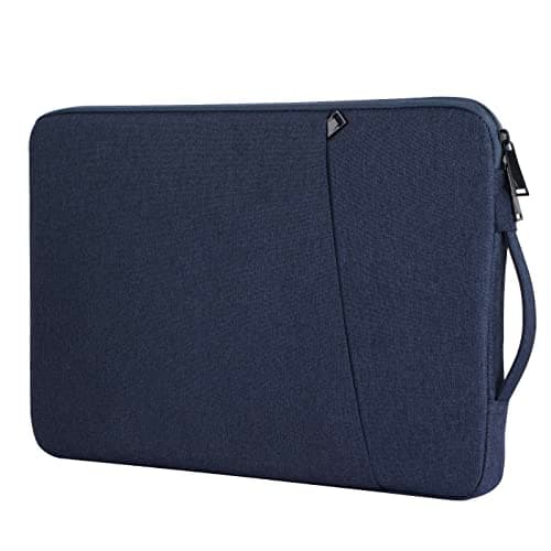 Image of Chelory 13 14 Inch Laptop Sleeve for 13 Inch MacBook Air 14 inch MacBook Pro 2019-2026, 13.3 14 Inch Notebook Ultrabook Computer Water Resistant Shockproof Bag Tablet iPad Carrying Case, Dark Blue