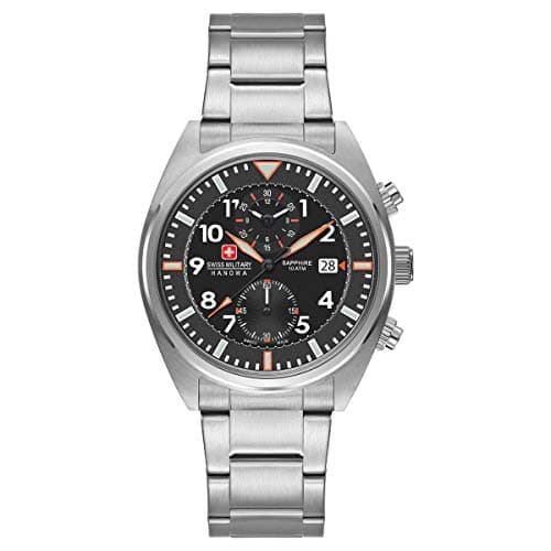 Image of Swiss Military Hanowa Disciplin Men's Watch XL Analogue Quartz Stainless Steel AIRBORNE Chrono 06-5227,04,007