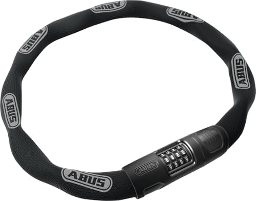 Image of ABUS chain lock 8808C - sturdy combination lock made of specially hardened steel - easy-to-read numbers with cover - security level 9