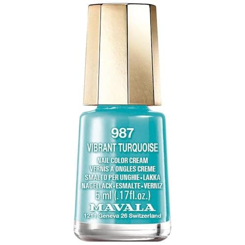 Image of Mavala Dash & Splash 2019 Nail Polish Collection - Vibrant Turquoise (987) 15ml