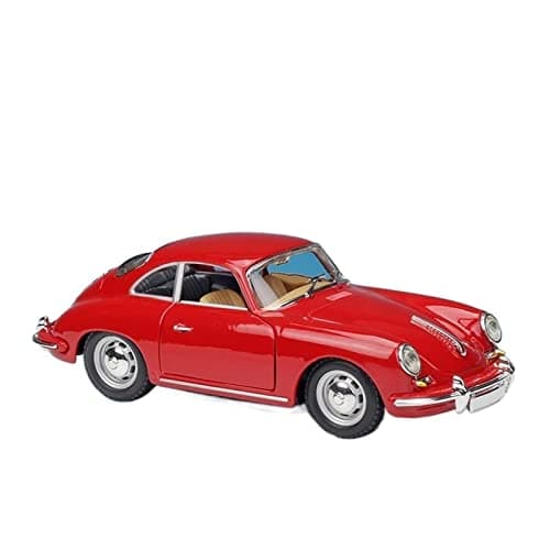 Image of Classic For Porsche 356B Coupe 1961 Alloy Model Diecast Birthday 1:24 Metal body Plastic interior(Red)