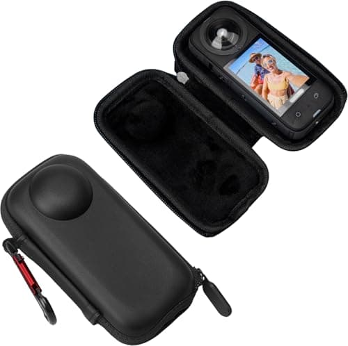 Image of KZIOACSH Case for Insta360 One X/Insta360 X2/Insta360 X3, Full Body Protection Portable Waterproof Shockproof Action Camera EVA Travel Carrying Storage Box Hard Shell, Black