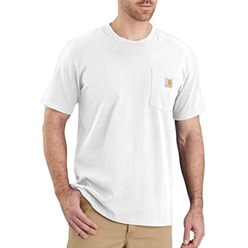 Image of Carhartt Herren K87 Pocket S/S T-Shirt T-Shirt, Weiß, XL
