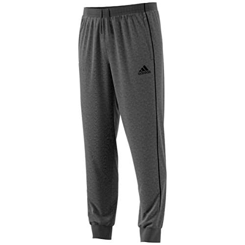 Image of Adidas Kids Core 18 Sweat Trousers - Dark Grey Heather/Black, Size 5-6 Years