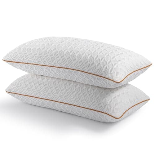 Image of Twirest Shredded Memory Foam 2 Pack Pillow,Soft Hypoallergenic Dust Mite Resistant,Alleviate Neck Pain Hotel Pillow(48 * 74CM)