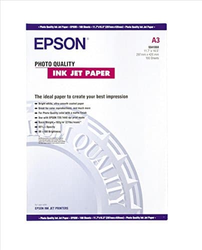 Image of Epson White Photo Inkjet A3 Paper 104gsm (Pack of 100)