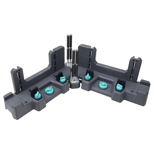 Image of wolfcraft Bevel and Mitre Box PRO - 6956000-2-in-1 mitre Box for Cutting skirting Boards & baseboards up to 120 mm high and Measuring Room Angles