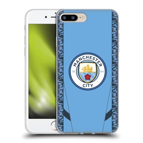 Image of Head Case Designs Officially Licensed Manchester City Man City FC Home 2024/25 Badge Kit Gel Case [Military Grade] Compatible with Apple iPhone 7 Plus/iPhone 8 Plus and Compatible with MagSafe