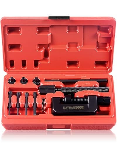 Image of DAYUAN 13 pcs Motorcycle Chain Breaker Set, Chain Removal Tool Chain Cutter and Riveter Kit for Cam and 25 to 630 Chains