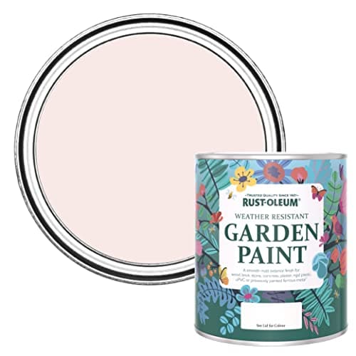 Image of Rust-Oleum Pink Mould Resistant Garden Paint in Matt Finish - China Rose 750ml