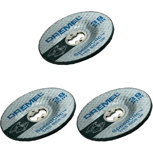 Image of Dremel SC541 EZ Speedclic Grinding Wheels Accessory Set, 2 Reinforced Grinding Wheels for Grinding and Sharpening Metals (Pack of 3)