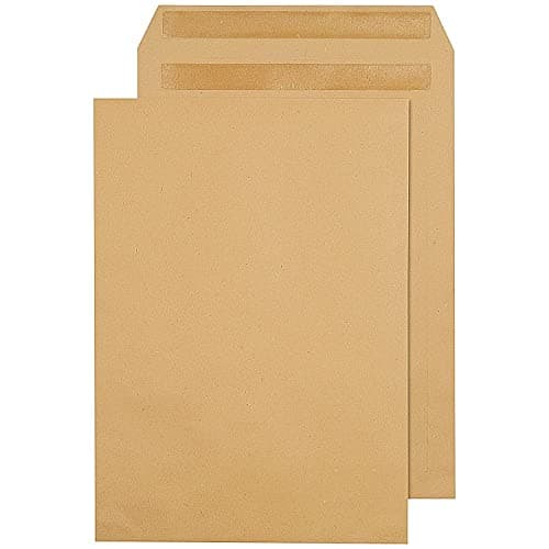 Image of Q-Connect B4 Envelope 353x250mm Pocket Self Seal 90gsm Manilla (Pack of 250) KF02893