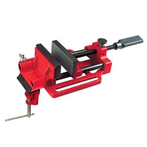 Image of Clarke Rubber Jawed Quick Release Drill Press Vice 100 mm Black/Red