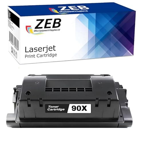 Image of ZEB Compatible CE390A Toner Cartridge 90X CE390X Replacement for HP 90A CE390A Work with Laserjet Enterprise 600 M601 M602 M603 M4555 Series P4014 P4015 P4515 Series ( Black, 1-Pack)