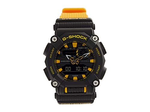 Image of G-Shock By Casio Men's GA900A-1A9 Analog-Digital Watch Black/Yellow