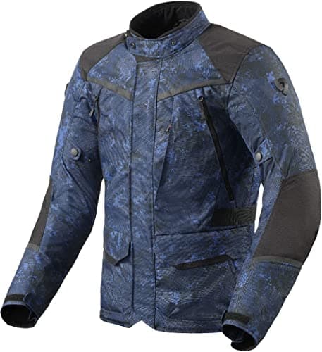 Image of Revit Voltiac 3 H2O Motorcycle Textile Jacket (Blue, L), blue