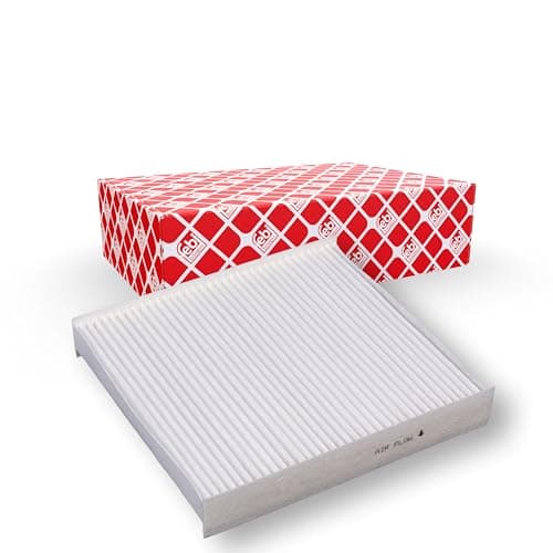 Image of febi bilstein Cabin Filter, 1 unit (Pollen, Paper or Polyester, 48500, for Renault Clio IV, Dacia Sandero II, Nissan Micra V et al.)