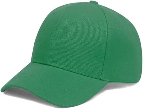 Image of ASD Accessories Men's Women's Baseball Classic Caps, Men Women Unisex Adjustable Baseball Caps (UK, Alpha, One Size, Emerald Green)