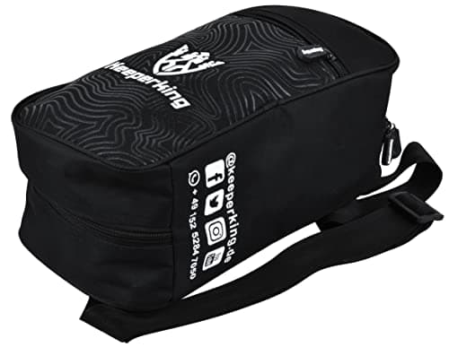 Image of Keeperking Goalkeeper Gloves Bag - Football Sports Training Bag for Goalkeepers (Black)