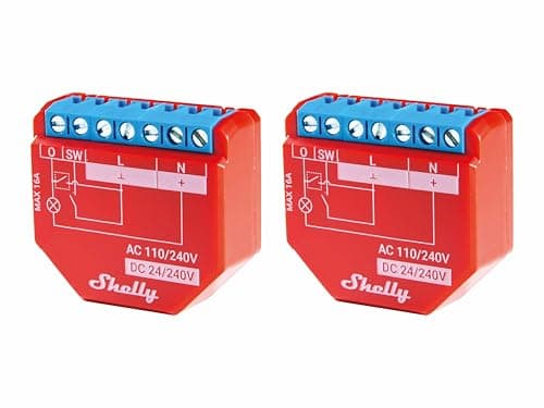 Image of SHELLY Wi-Fi Plus 1PM 16A Bluetooth Switching Actuator 2pcs
