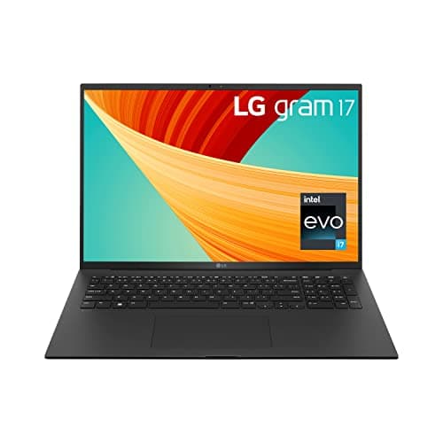 Image of LG Electronics gram 2023 17Z90R 17 inch ultra-lightweight laptop, 13th Gen Intel Evo i7-1360P platform, 16GB RAM, 1TB SSD, Dolby ATMOS, Windows 11 (Obsidian Black)