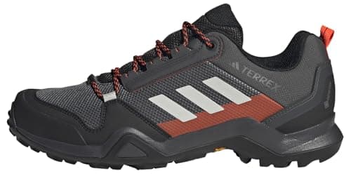 Image of adidas Men's Terrex AX3 Gore-TEX Hiking Shoes, Solid Grey/Grey One/Solar Red, 7 UK