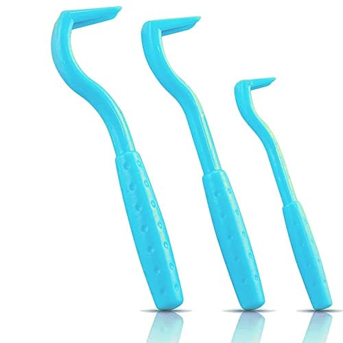 Image of HouChanges 3Pcs Tick Remover Tool,Painlessly Tick for Dogs Cats and Humans Pets Blue