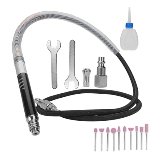 Image of Nimomo 1/8" Die Grinder Micro Air Grinder Kit, 1/4 Inch Inlet, 90psi Air Die Grinder Pneumatic Air Grinder Pencil Type Die Grinder Mini Die Grinder Polishing Tool for Cleaning Dies, Rotors, Plates