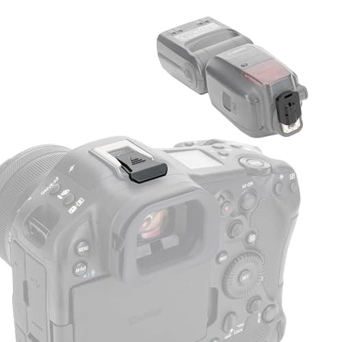 Image of JJC Hot Shoe Cover & Flash Cap Kit for Canon R1 R3 R5II R5C R6II R6III R7 R8 R10 R50 R50V V1 Camera with Multi-Function Shoe and for Canon Speedlite Flashgun, Dust-Proof & Stain Protection