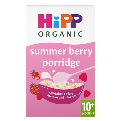 Image of HiPP Organic Summer Berry Multigrain Porridge 10+ Months 200g (Pack of 4)