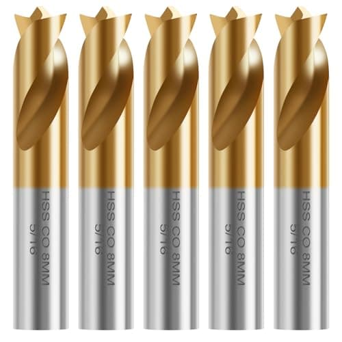 Image of 5 Pcs Spot Weld Drill Bit Set High Speed Steel Spot Weld Cutter Easy to Use Drill Bit Set for Car Maintenance Steel Aluminum Metal