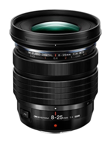 Image of OM SYSTEM M.Zuiko Digital ED 8-25mm F4.0 PRO Lens, Wide Angle Zoom, Suitable for All Micro Four Thirds System Cameras (Olympus OM-D & PEN Models, Panasonic G-Series), Black