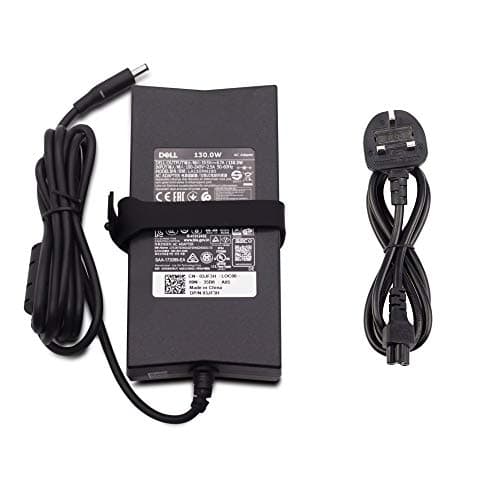 Image of New Genuine Original AC Adapter 19.5V 6.7A 130W Compatible with Dell HA130PM160 Laptop Charger with 4.5mm x 3.0mm Pin Size Connector + 1 Year Warranty - Sold By Wikiparts