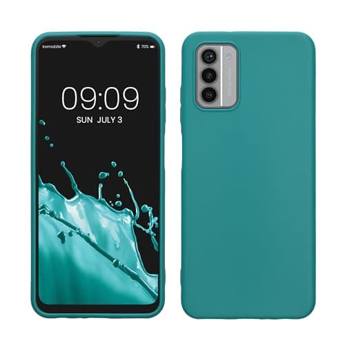 Image of kwmobile Case for Nokia G42 5G Case - Soft Cover - Shockproof TPU Material - Wireless Charging - Teal Matte