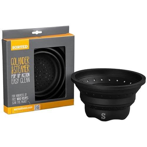Image of Premier Housewares Practical Sorted Collapsible Colander and Steamer| Versatile Collapsible Colander | Space Saving Design Steamer for Efficient Cooking | Versatile Large Colander