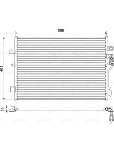 Image of VALEO Condenser, air conditioning 822625