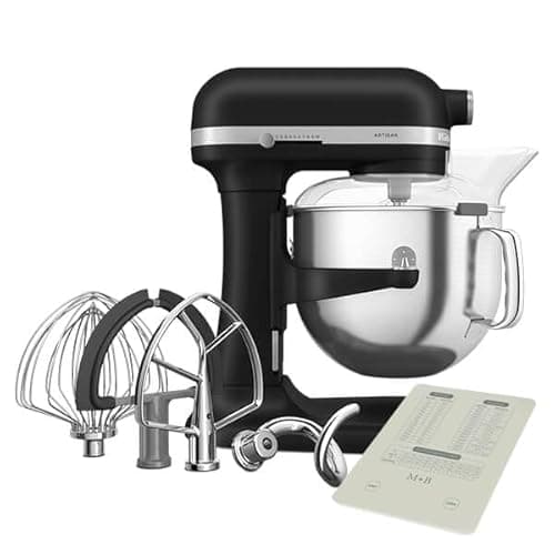 Image of KitchenAid Artisan Matte Black 6.6L Bowl Lift Food Mixer