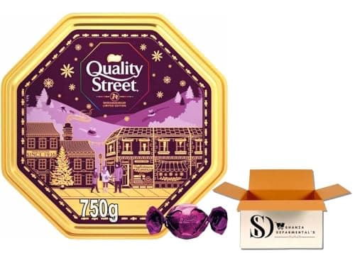 Image of Quality Street Assorted Chocolates Tin, 750g | Milk, Dark Chocolate & Toffees for Christmas, Easter, and New Year Celebrations